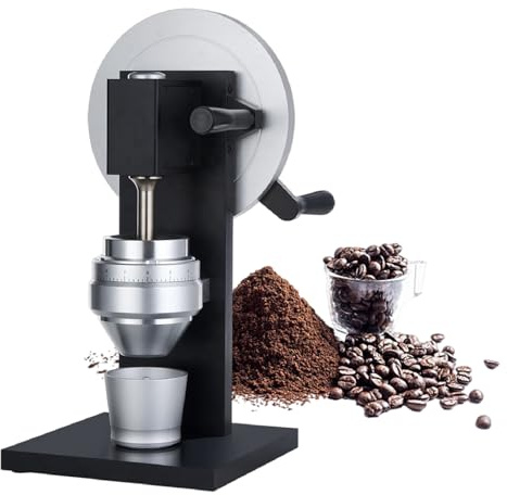 XEEAOFE Molino de Café Manual con Dial, Molinillo de Café Manual, Molinillo de Café de Muelas Cónicas con Manija Recta para Oficina, Espresso, Pour Over, etc.