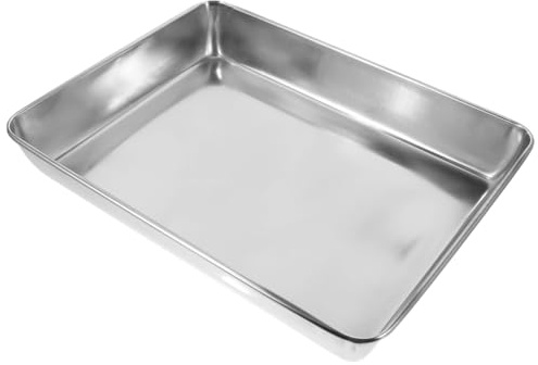 PEPLAYTAL Edelstahl Vogelbadewanne Pigeon Shower Container mit Tiefem Design Spritzwassergeschützt Geeignet für Tauben und Papageien Einfach im Käfig zu Installieren Komfortables Vogelbad