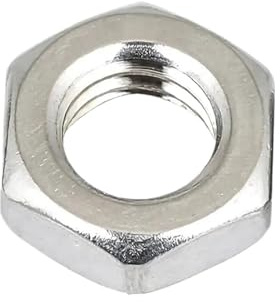 1-28pcs 304 Stainless Steel Left-Hand Thread Thin Nut Counter M6 M8 M10 M12 M14 M16 M18 M20(M8x1.25 (12PCS))