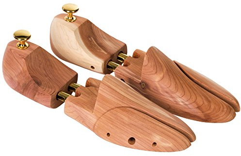 tectake 800698 Hochwertige 3 Paar Schuhspanner Zedernholz Schudehner Schuhweiter Damen Herren Schuhe - diverse Größen -