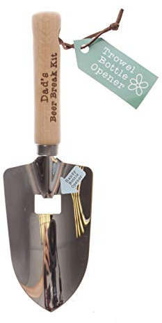 Boxer Gifts 'Dad's Beer Break Kit’ Novelty Trowel Bottle Opener | Sturdy Wooden Handle | Perfect Garden Gift for Father's Day, GC1302