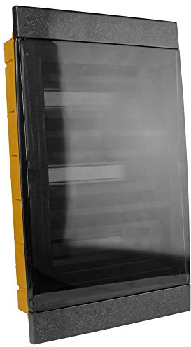 Scatola di distribuzione IP40 36/39 moduli, scatola fusibili, sottodistribuzione, colore nero