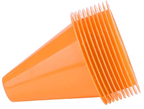 Huairdum Cono di Allenamento, Ostacoli per Allenamento Calcio, 10pcs Cono da Allenamento per Calcio Barriere da Calcio Supporto per Marker in plastica Accessorio per Pallacanestro