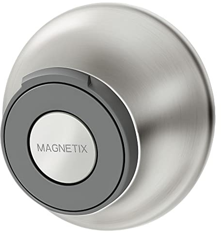 Moen 186117BN Remote Dock for Magnetix Handshowers with Included Wall Bracket or Permanent Waterproof Adhesive Options, Brushed Nickel