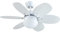 Bastilipo Menorca RC-Ventilador de Techo con Mando a distancia-60w y 75cm de diametro-e27 60w, Blanco/Pino, 75 cm (2857)