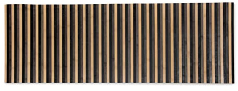 CosìCasa Tappeto Bamboo Antiscivolo Lavabile | Tappetino Idrorepellente | Passatoia Bambu Effetto degradè (Grigio, 50x100)