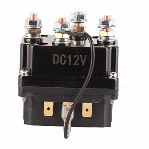 Relé de solenoide, contactor de relé de solenoide de cabrestante 12V 250A para AUT UTV SUV con cabrestantes de 3000‑5000lbs