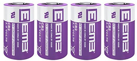 EEMB CR2 Batteria 3V Batteria al litio Non-Rechargeable CR15h270 850mAh per Fujifilm Instant STAX Mini Distance Meter Taschenlamps Nido Sensore di temperatura allarme (4-Pack)