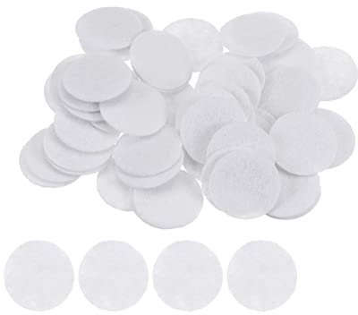 sourcing map 100 Stück Runde Bastelfilz 20mm, Filzkreise Handwerk Filz Pads Vliesstoff Filzkissen für Nähen, DIY Projekt, Bastelarbeiten, Handwerk, Decoration (Weiß)
