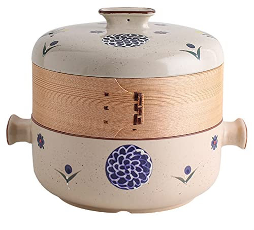 Exquisita Cazuela De Olla Caliente Olla De Cerámica Donabe Colorida Japonesa, Vaporera De Cazuela Resistente Al Calor Con Tapa, Olla De Arcilla De Loza Redonda, Olla De Cocina De Olla De Barro (Tamaño
