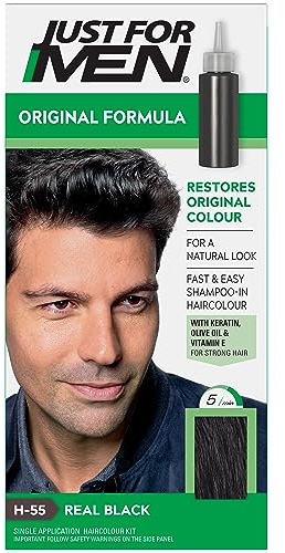 Just For Men Formula Hårfärg i svart, som återställer naturlig hårfärg, H55