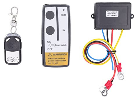 Vomeko Télécommande Universelle Sans Fil Pour Treuil 3 Récepteurs Et 3 Clés à Distance Ensemble De 3 Pièces Adapté à Divers Systèmes De Télécommande De Treuil électrique