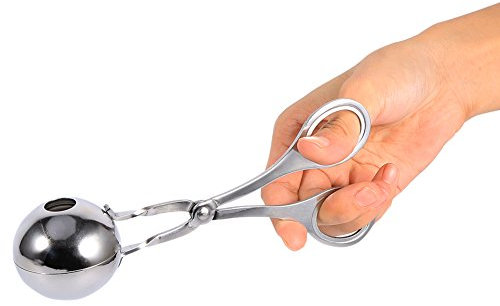 Stainless Steel Non-Stick Meat Baller Maker - 3.5cm Diameter - Meatball Scoop for Kitchen - Perfect for Dough Meat or Melon Balling