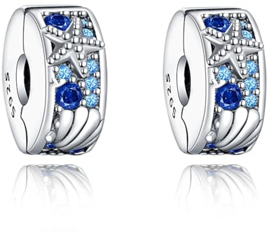 Amuefer S925 Charms goldene Sicherheitsketten, Clips, Spacer Anhänger | Geschenk für Frauen, Mädchen, Freunde, Ehefrau, Mutter, Tochter – Geburtstag, Jahrestag, Valentinstag, Weihnachten