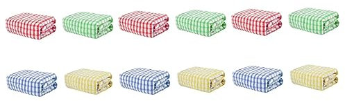 PartyKindom 12 STK Geschirrtuch Drying Towel exul trockentuch Abwaschtuch Reinigungstuchset Cleaning Set gesichtstuch wischtuch EIN Bad nehmen Handtuch Schrubbtuch Lappen Scheuertuch Baumwolle