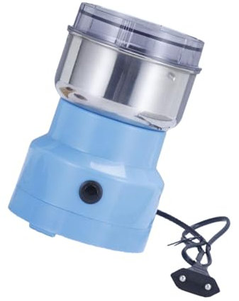 Milageto Macinino Multiuso Macinacaffè Elettrico a Secco Mini macinaspezie Macinacaffè per Cereali secchi Chicchi di caffè di Arachidi, Blu