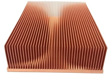 FULIMEI Kühlkörper aus reinem Kupfer, 40 x 40 x 10 mm, Schälrippe, DIY-Kühlkörper for elektronische CHIP-LED-IC-Kühler