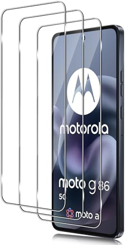 Xunzii Schutzfolie für Motorola Moto G86/G86 Power 5G/honor x100/300 für Panzerglas, 9H Härte Displayschutzfolie, Anti-Kratzen Schutzglas, Ultra-Klar Folie, Anti-Bläschen Screen Protector [3 Stück]