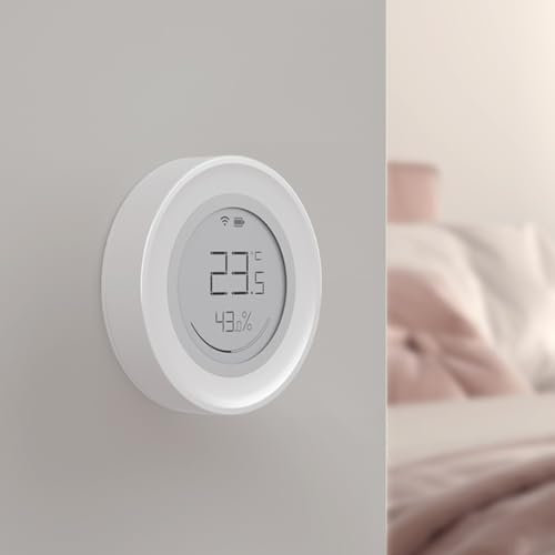 Thermomètre hygromètre intelligent, pour Tuya pour ZigBee Digital Temperature and Humidity Meter, capteur de température intérieure et d'humidité
