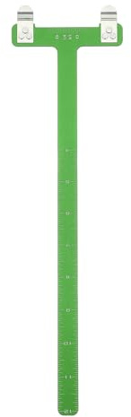 sourcing map Archery Bow Square, T-Shape Ruler 33 x 9 mm Turning Bow String Measurement Tool Aluminium Alloy for Recurve Compound Bowstring Archery Accessories (Green)