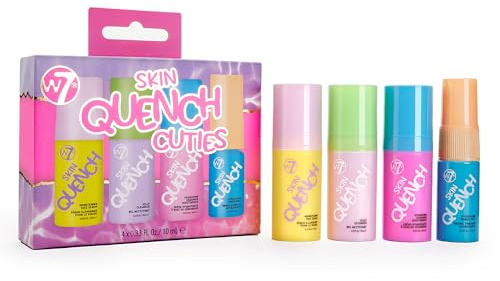 W7 Skin Quench Cuties Gift Set - Travel Size Hydrating Skincare Minis - Moisturising Skincare Gift