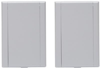 Ventosa rettangolare VacuValve, presa aspirapolvere centrale, 90 x 135 mm, 2 perni di contatto, apertura 36-38 mm (bianco 2X)