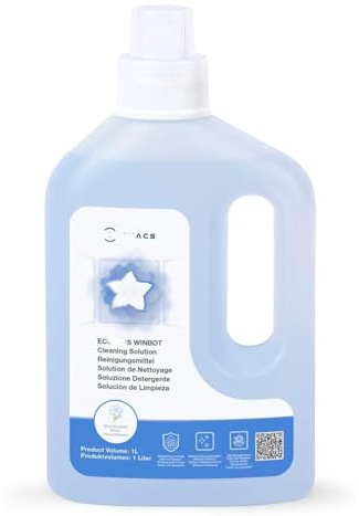 WYTRVC Solution Nettoyante Multi-Surfaces Parfumée À La Jacinthe des Bois – Flacon De 1 L – Compatible avec Ecovacs Winbot Le Nettoyeur De Vitres(1pc)