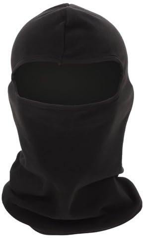 Garneck Winter Gesichtsmaske für Outdoor Sport Winddicht und Atmungsaktiv für Radfahrer Skifahren Motorradfahren aus Leichtem Langlebigem Material Schwarz