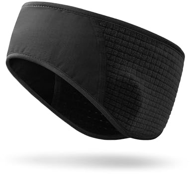 Onwander Winter Sport Headband for Running Cycling, Windproof Fleece Thermal Ear Warmers for Men Women, Moisture Wicking Lightweight Headband Under Helmet