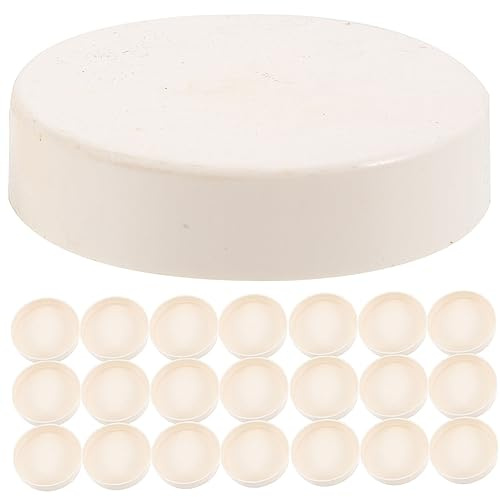 SHINEOFI 50 Pièces Raccords Pvc Ronds Caches Et Bouchons De Fin Pour Conduites D'eau Lot Adapté Aux Tuyaux