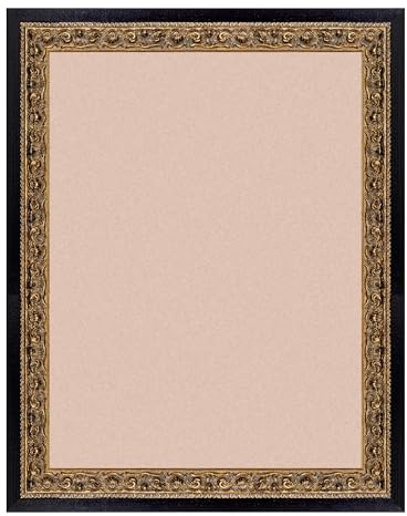 Black and Gold 18x24 Picture Frame: Wooden Frames for Pictures Artwork Vertical/Horizontal Display, Wall Hanging 24x18 Frame with Glass and Back
