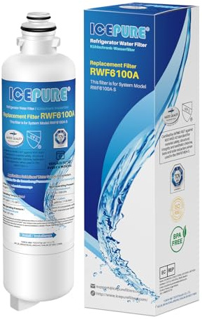 ICEPURE Refrigerator Water Filter Replacement for Bosch Ultra Clarity Pro BORPLFTR50, BORPLFTR55, 12033030, 12028325, 11025825, 11032531, B36CT80SNS, B36CL80ENS, WFC100MF, WFS200MF, RA. 4500 2 2, 1