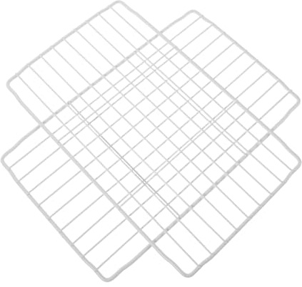 LIFKOME 2 Piezas Estantes para Congelador de Hierro Rejillas Separadoras para Refrigerador y Congelador Organizadores Resistentes para Optimizar Cocina Familiar