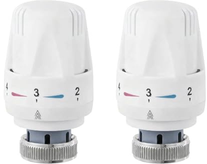2PCS Thermostatic Radiator Valve, Radiator Thermostat, Heating System Temperature Control Heads for Home Office