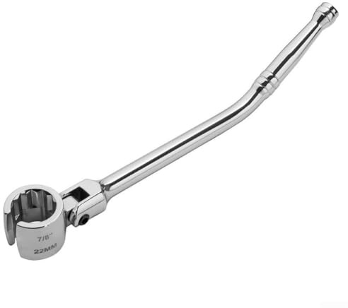 Aetluxery Steckschlüssel 22 mm 7/8 Zoll mit 160 Grad Schwenkkopf und verlängertem Griff für Autoreparatur, Chrom-Vanadium-Stahl, verstellbarer Schraubenschlüssel