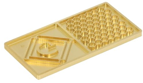 ANKROYU Stampo per timbri per cubetti di ghiaccio Stampo per ghiaccio per cocktail in rame premium, design moderno, trasparente, accessorio per barista professionale, regalo