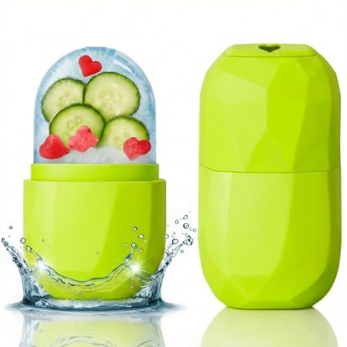 Fresh Cube Cooling Face Tool for Puffiness, Eyes & Neck – Reusable Skincare Ice Cube for Redness, Glow & Soothing – Leakproof Beauty Gift for Daily Use (Electric Lime)