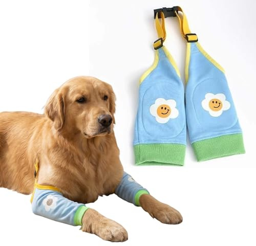 Hundemanschette, Hunde Ellbogenschutz, Ellenbogenbandage mit Verstellbare Schnalle