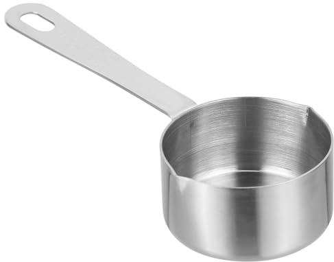 Beaupretty Cuchara de Cocina Doméstica de Acero Inoxidable 80 Ml, Mini Cuchara para Salsa y Teppanyaki, Utensilio Ligero y Resistente para Servir y Medir Salsas en Hogar y Restauración