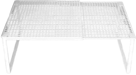 NonMiFyR Mensola Espandibile per Armadio, Supporto, Alzata, Organizer, Piano di Lavoro, Portaoggetti per La Casa, Regolabile per Dormitorio, Camera Da Letto, a, Bianco Da 38 a 62 Cm