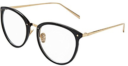 AiSi Damen vintage Retro Brille Eyewear One Size, Ohne Stärke