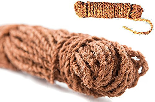 GREEN24 2 KG Bund Kokos-Strick Kokosgarn für Baumbindungen, Kokosseil zum anbinden von Bäumen und Sträuchern (ca. 2 Kg ca. 50m)