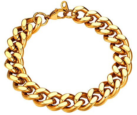 FindChic Panzerarmband Herren Damen Edelstahl Armreif 5mm 7mm 9mm 12mm Armband mit Schmuckbox Hip pop Schmuck für Valentinstag Geburtstag