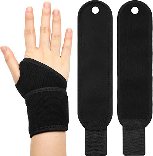 Adjustable Wrist Braces Breathable Wrist Support Strap for Sports Protecting Provide Hand Support One Size Fits Men, Women and Children, Left or Right Hand (Black)