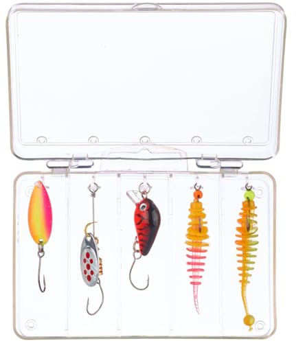 Balzer Köderset Trout Attack Mix 4-5 Forellenköder zum Forellenangeln, Ultra Light Köder für Forelle, Forellenblinker, Spoons, Forellenjigs, Forellenset
