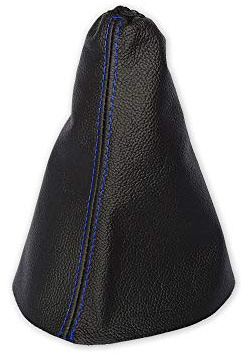 The Tuning-Shop Gear Gaiter Compatible with Ford Fiesta 2002-2008 Leather Various Stitching Colour Available (Blue Stitch)