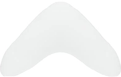 Dukal | Bezug für Bumerangkissen/Lesekissen | aus hochwertigem DOPPEL-Jersey | 100% Baumwolle | Farbe: Weiss