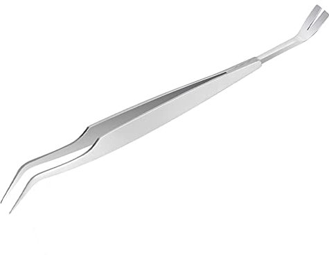 Olakin Pinza per Zecche, Pinzette per Zecche in Acciaio Inox, 2 in 1 Set di Attrezzi Rimozione Zecche per Persone, Cani, Gatti