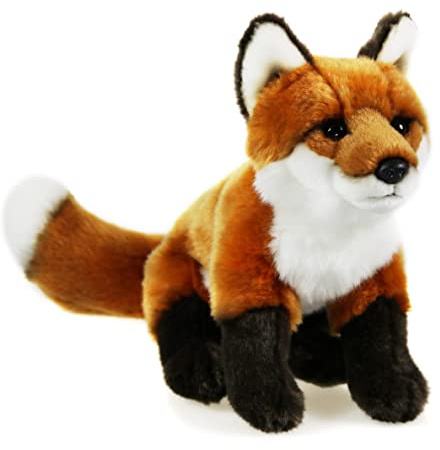 Uni-Toys - Rotfuchs, sitzend - 24 cm (Höhe) BZW. 40 cm (Länge) - Plüsch-Fuchs - Plüschtier, Kuscheltier