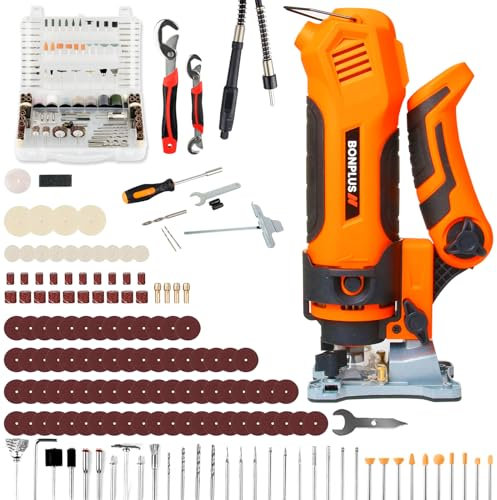 Bonplus BP Utensile Multifunzione, Multitool, Taglierina multipla, Multiutensile Oscillante, 327 Accessori, 25.000 giri/min, 600 W, 220V, Fai da te
